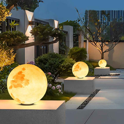 Misty Outdoor Solar Garden Lights – Moon-Inspired Design for Elegant Ambiance