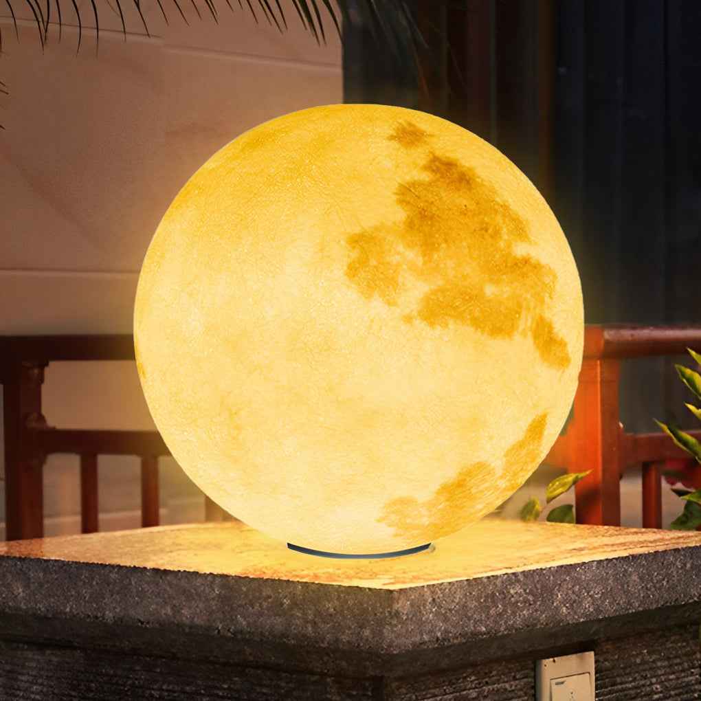 Misty Outdoor Solar Garden Lights – Moon-Inspired Design for Elegant Ambiance