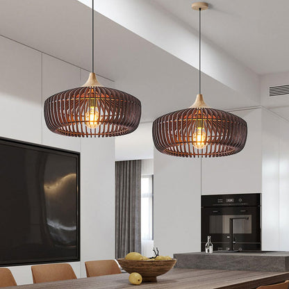 Cavon Modern Pendant Light – Elegant Wood Design for Cozy Kitchen Spaces