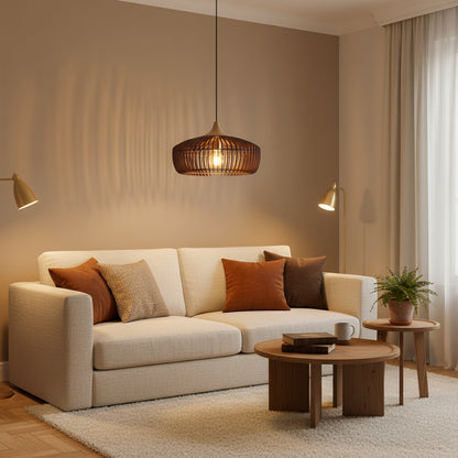 Cavon Modern Pendant Light – Elegant Wood Design for Cozy Kitchen Spaces