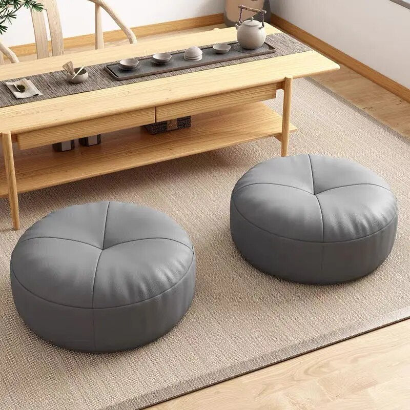 Nappa Japanese Leather Floor Cushion for Home Decor – Stylish Comfort for Relaxation