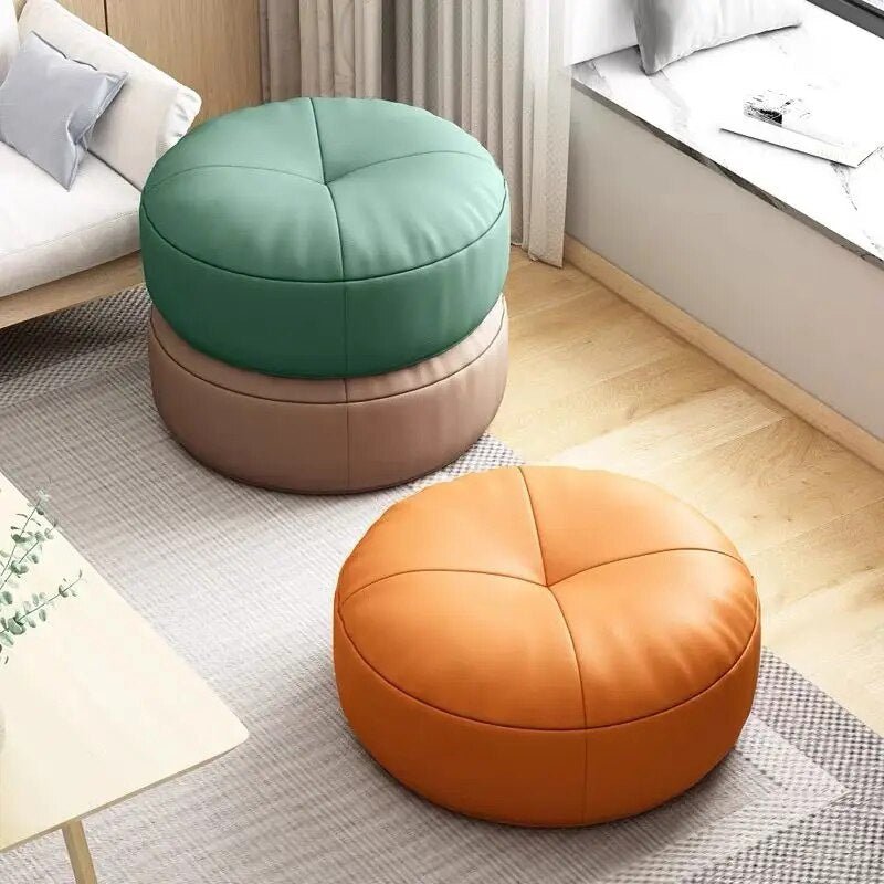 Nappa Japanese Leather Floor Cushion for Home Decor – Stylish Comfort for Relaxation