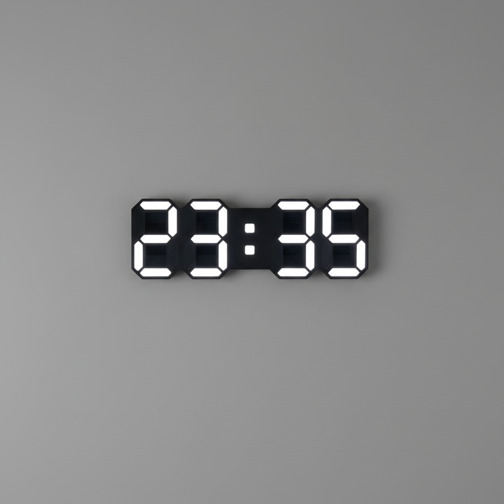 Nexis Modern 3D LED Digital Wall Clock – Stylish Decor for Contemporary Spaces