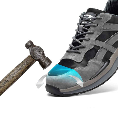 Noah Men's Grey Work Boots – Waterproof, Lightweight Comfort & Safety