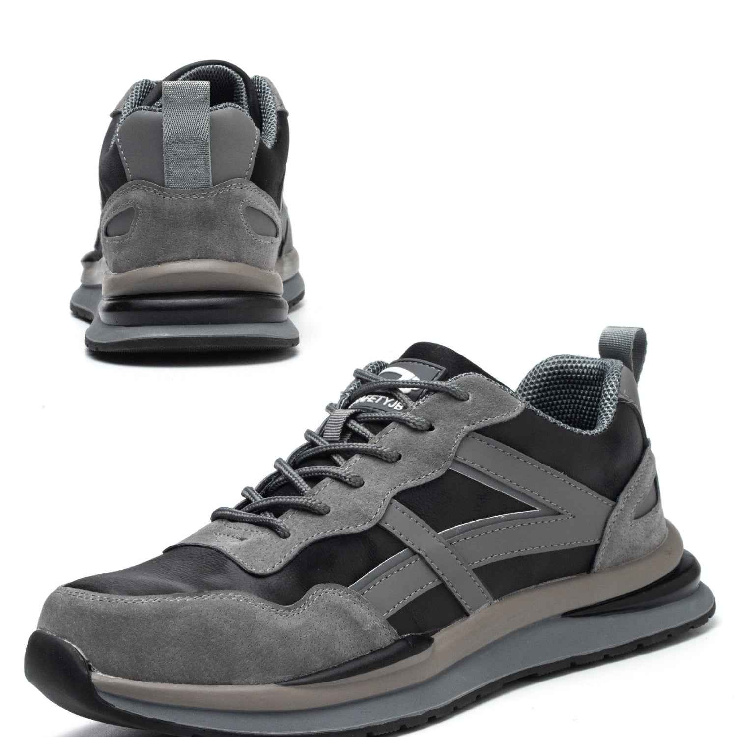 Noah Men's Grey Work Boots – Waterproof, Lightweight Comfort & Safety