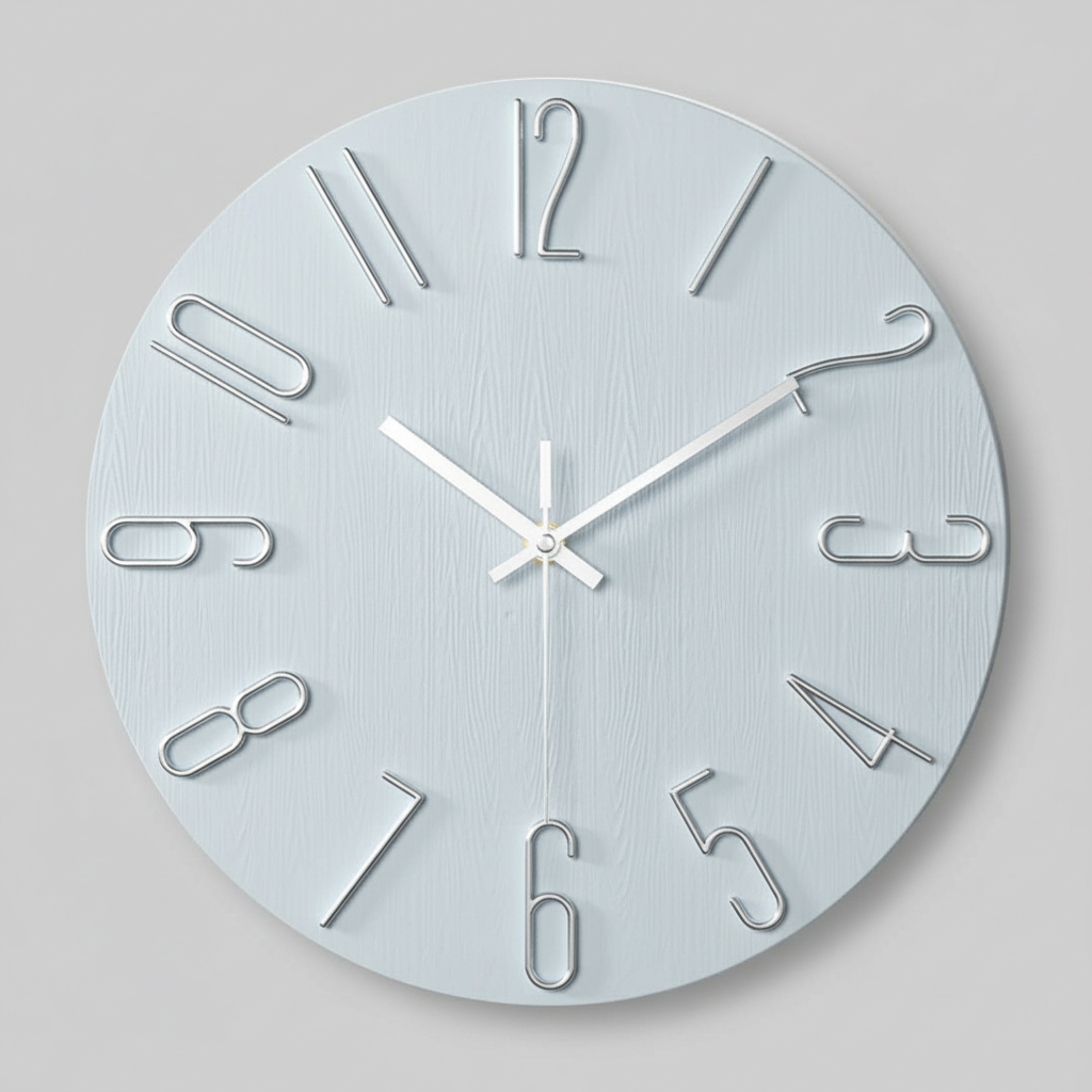 Noble Modern Wall Clock – Minimalist Design for Stylish Living Room Decor