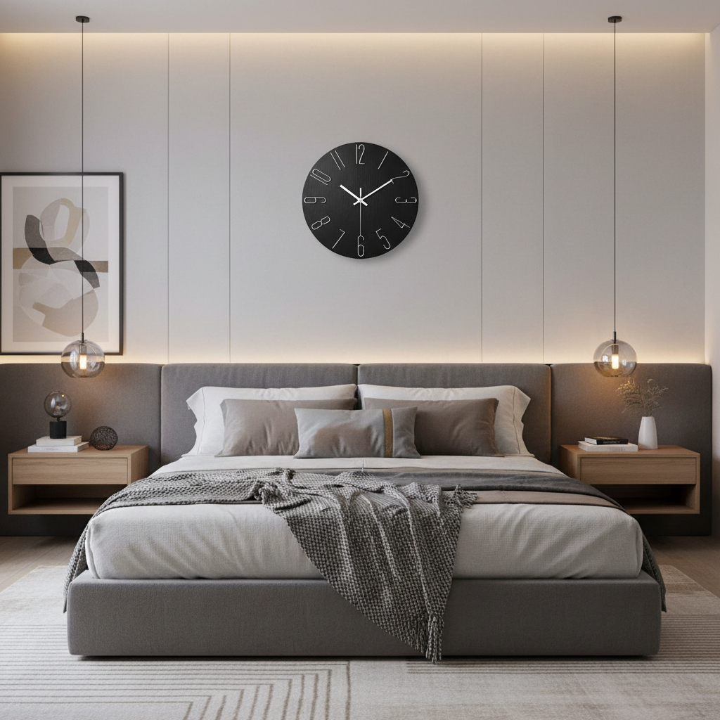 Noble Modern Wall Clock – Minimalist Design for Stylish Living Room Decor