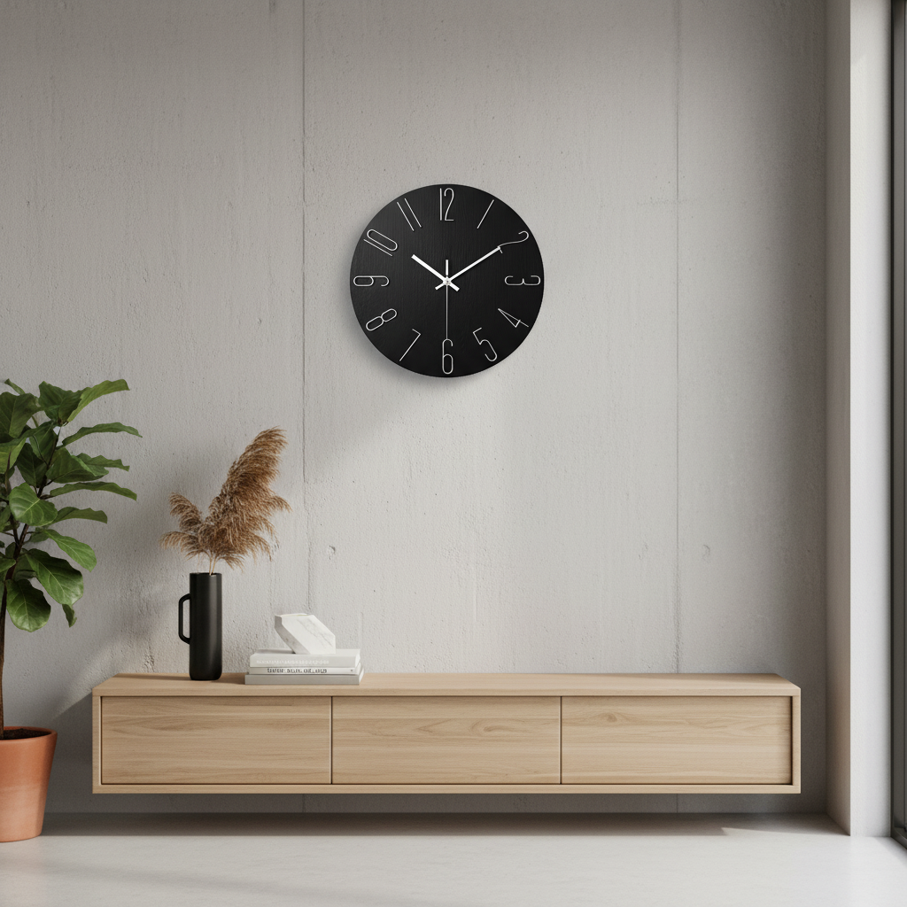 Noble Modern Wall Clock – Minimalist Design for Stylish Living Room Decor