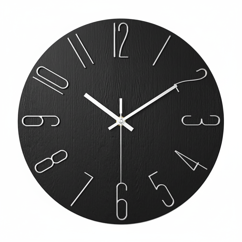 Noble Modern Wall Clock – Minimalist Design for Stylish Living Room Decor