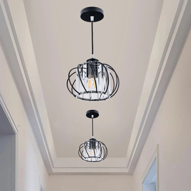 Noble Nordic Glass Pendant Light – Modern Ceiling Light Fixture for Stylish Hallways