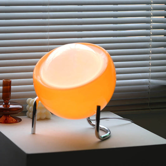 Nora Modern Orange Glass Table Lamp – Stylish Accent for Any Room