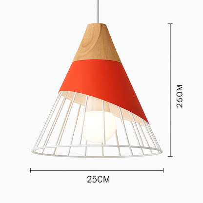 Noran Nordic Pendant Light – Stylish Metal and Wood Design for Modern Spaces