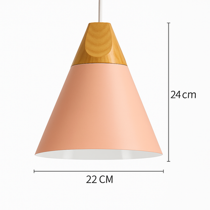 Noran Nordic Pendant Light – Stylish Metal and Wood Design for Modern Spaces