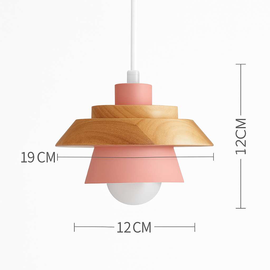 Noran Nordic Pendant Light – Stylish Metal and Wood Design for Modern Spaces
