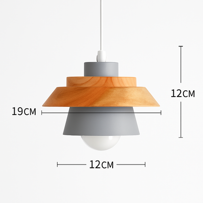 Noran Nordic Pendant Light – Stylish Metal and Wood Design for Modern Spaces