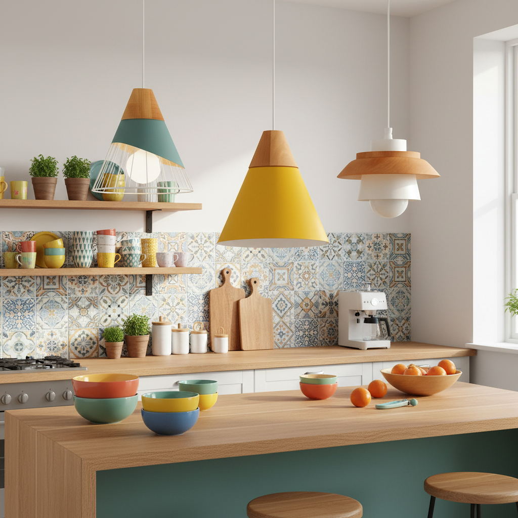 Noran Nordic Pendant Light – Stylish Metal and Wood Design for Modern Spaces
