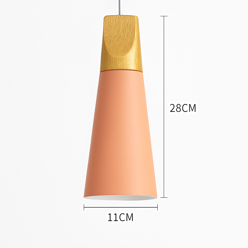Noran Nordic Pendant Light – Stylish Metal and Wood Design for Modern Spaces