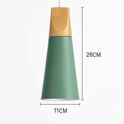 Noran Nordic Pendant Light – Stylish Metal and Wood Design for Modern Spaces