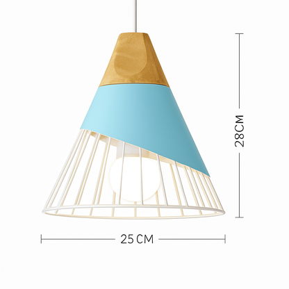 Noran Nordic Pendant Light – Stylish Metal and Wood Design for Modern Spaces