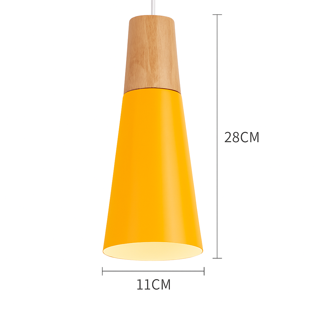 Noran Nordic Pendant Light – Stylish Metal and Wood Design for Modern Spaces