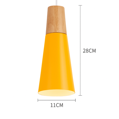 Noran Nordic Pendant Light – Stylish Metal and Wood Design for Modern Spaces
