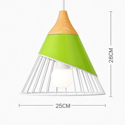 Noran Nordic Pendant Light – Stylish Metal and Wood Design for Modern Spaces