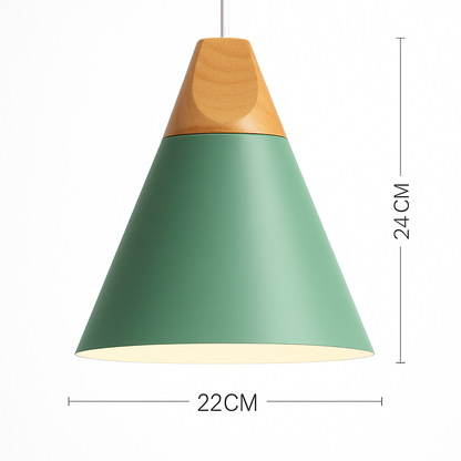 Noran Nordic Pendant Light – Stylish Metal and Wood Design for Modern Spaces