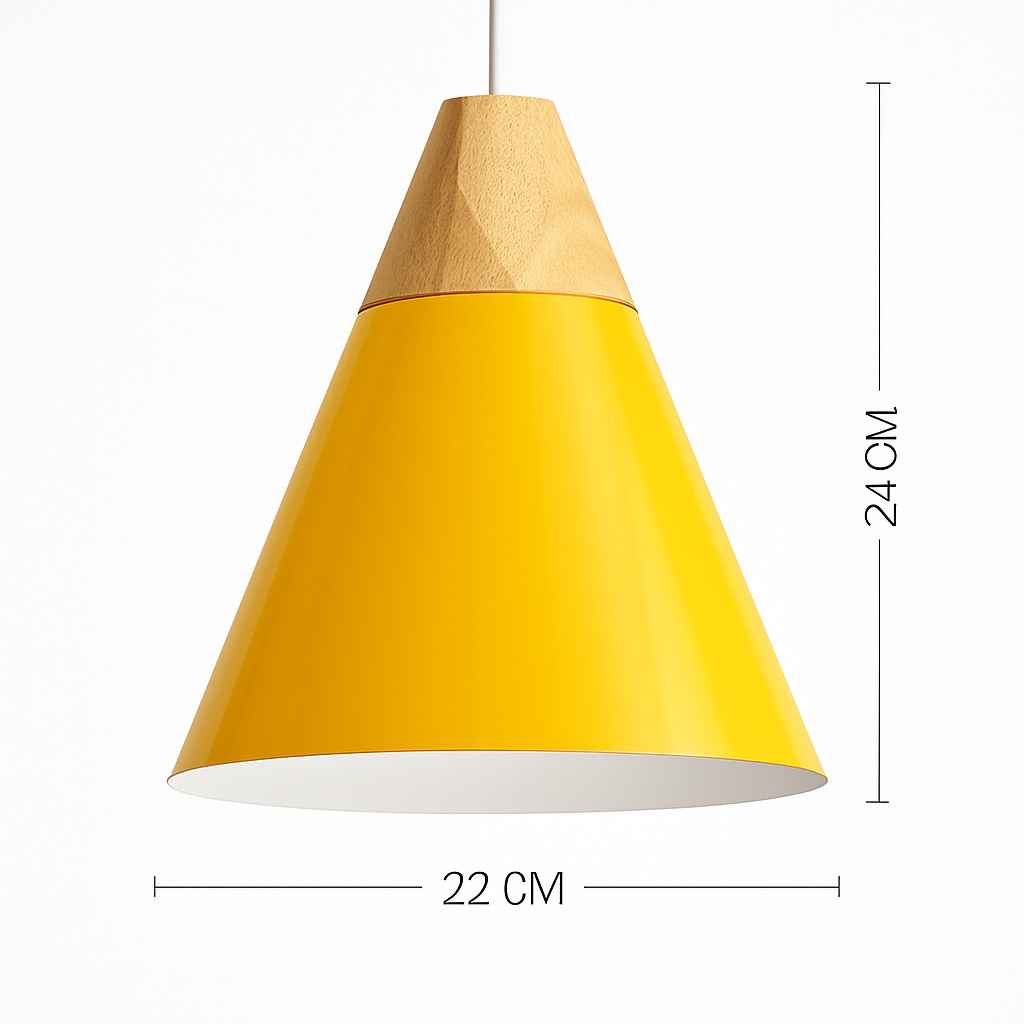 Noran Nordic Pendant Light – Stylish Metal and Wood Design for Modern Spaces