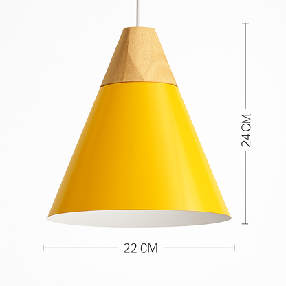 Noran Nordic Pendant Light – Stylish Metal and Wood Design for Modern Spaces