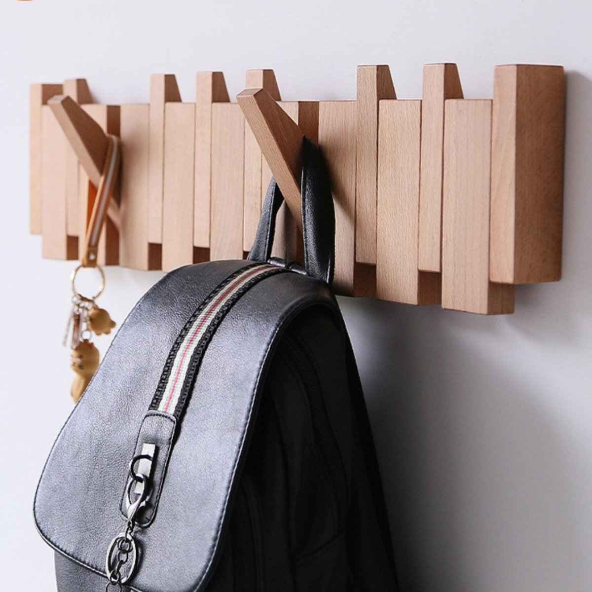Piano Wooden Coat Rack Stand – Handcrafted Design for Elegant Storage