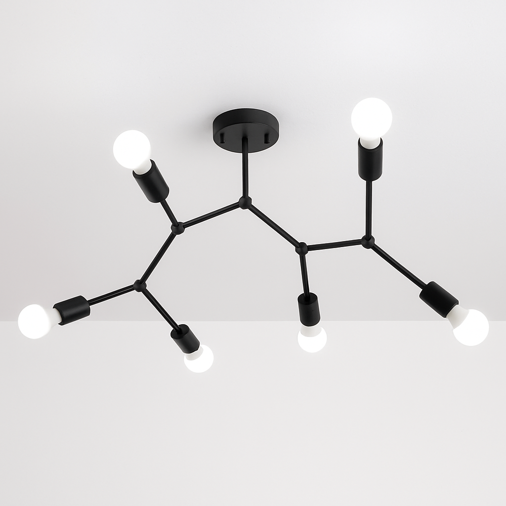 Orelia Retro Ceiling Light Fixture – Multi-Head Design for Elegant Spaces