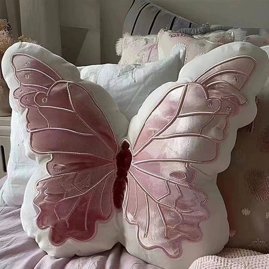 Morlen Plush Butterfly Cushion – Cozy Decorative Seating Accessory