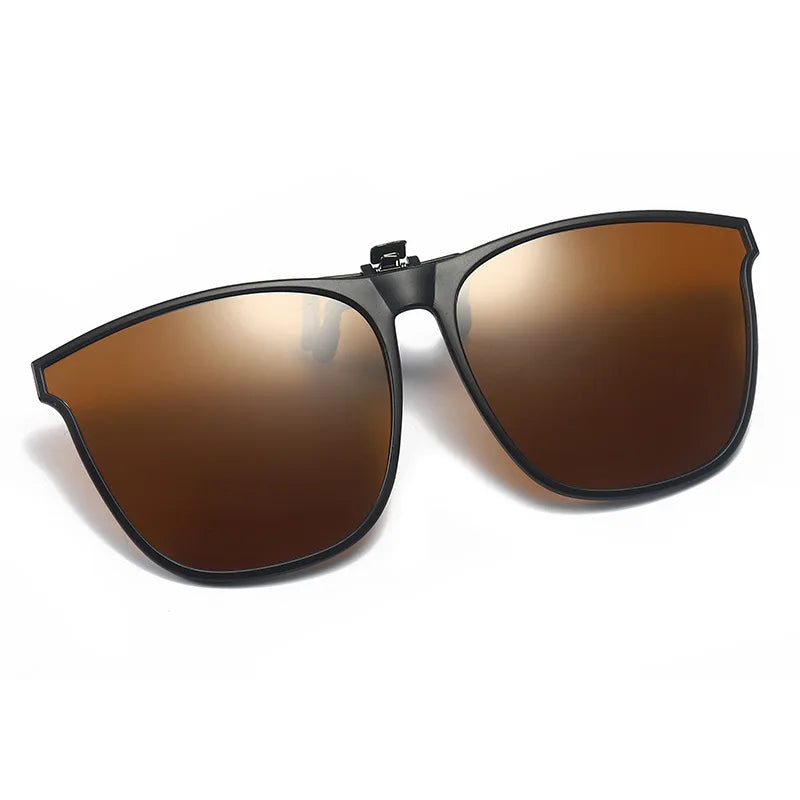 Pioneer Unisex Polarized Sunglasses – Vintage Clip-On Design with UV400 Protection