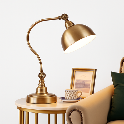 Bravelle Bronze Rustic LED Lamp – Stylish Bedside or Desk Lighting Solution
