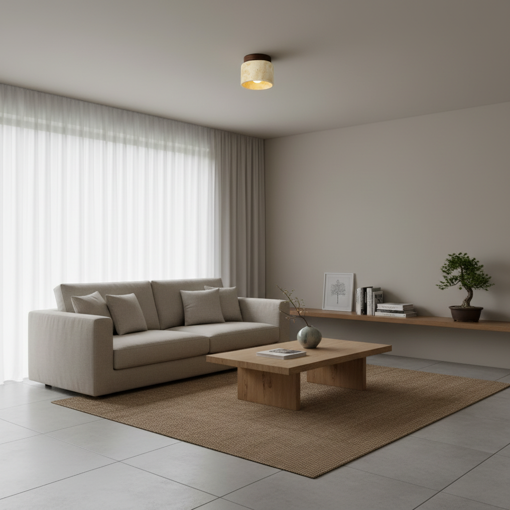 Radia Elegant Ceiling Lamp – Unique Japanese Design for Warm Atmosphere