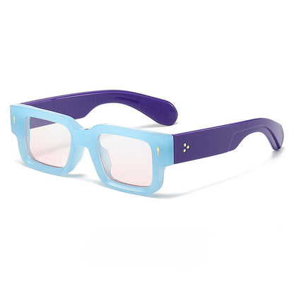 Rexi Unisex Vintage Square Sunglasses – Durable Acetate Frame for Everyday Style