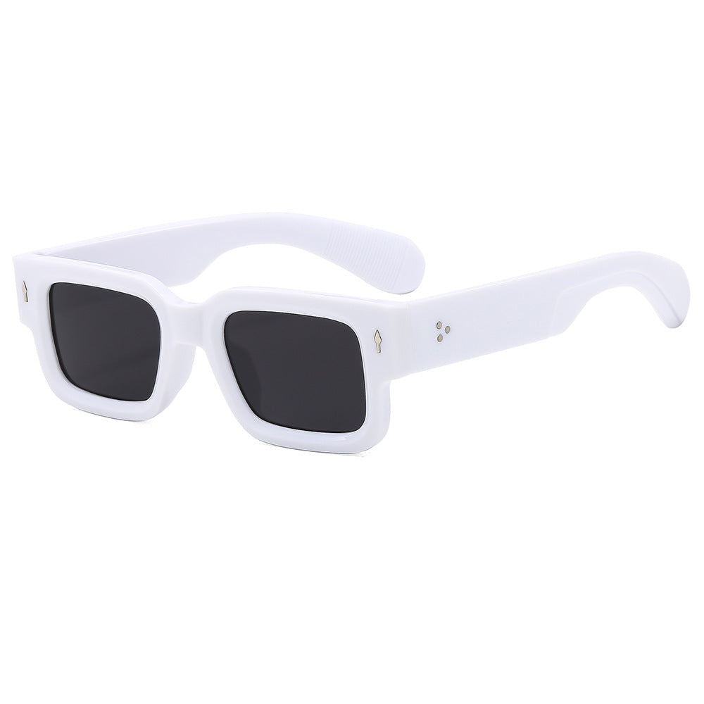 Rexi Unisex Vintage Square Sunglasses – Durable Acetate Frame for Everyday Style