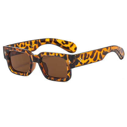 Rexi Unisex Vintage Square Sunglasses – Durable Acetate Frame for Everyday Style