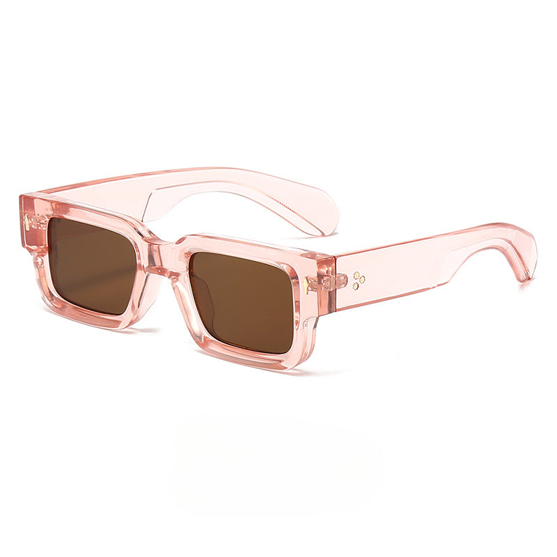 Rexi Unisex Vintage Square Sunglasses – Durable Acetate Frame for Everyday Style