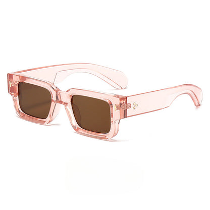 Rexi Unisex Vintage Square Sunglasses – Durable Acetate Frame for Everyday Style