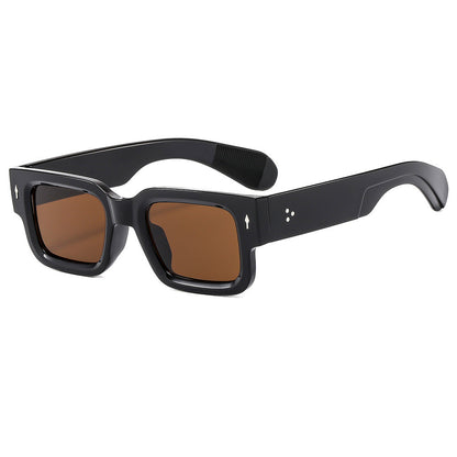 Rexi Unisex Vintage Square Sunglasses – Durable Acetate Frame for Everyday Style