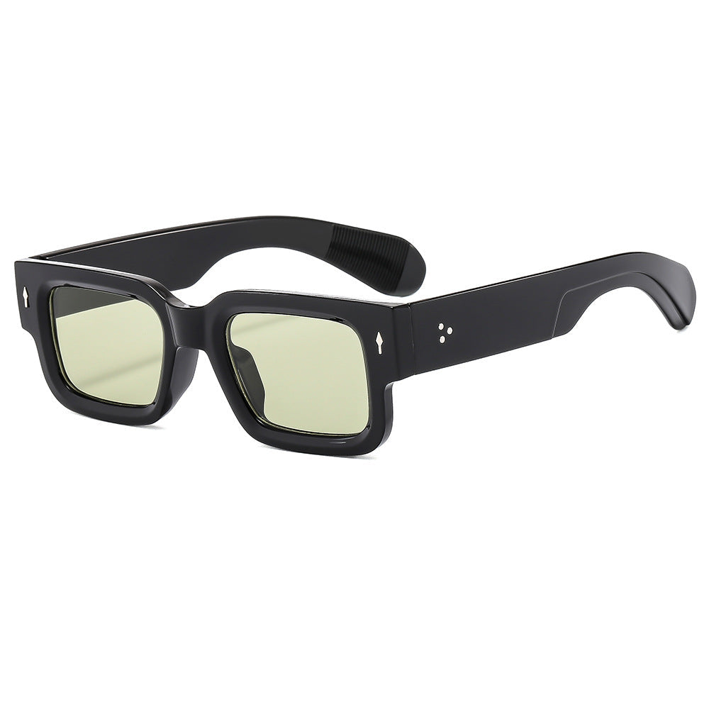 Rexi Unisex Vintage Square Sunglasses – Durable Acetate Frame for Everyday Style