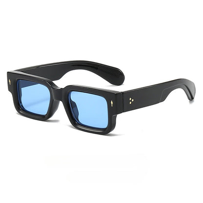 Rexi Unisex Vintage Square Sunglasses – Durable Acetate Frame for Everyday Style