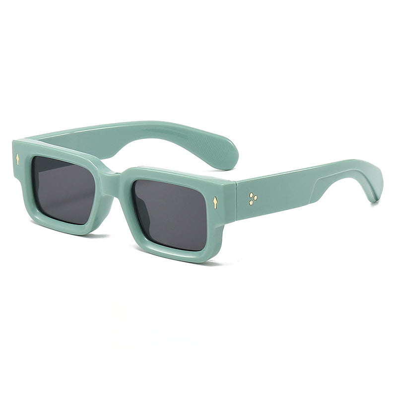 Rexi Unisex Vintage Square Sunglasses – Durable Acetate Frame for Everyday Style