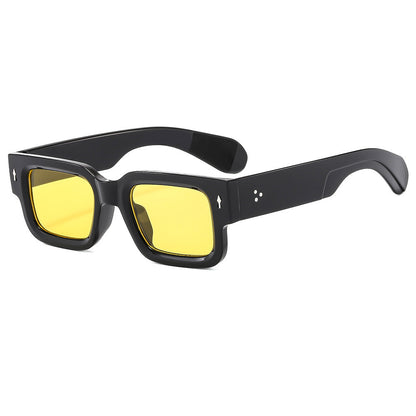 Rexi Unisex Vintage Square Sunglasses – Durable Acetate Frame for Everyday Style