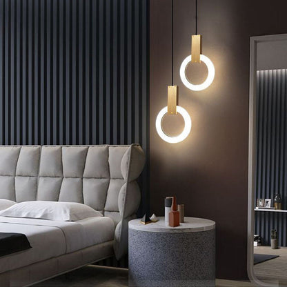 Ringo Modern Gold Pendant Light – Sleek Design for Stylish Kitchen Illumination
