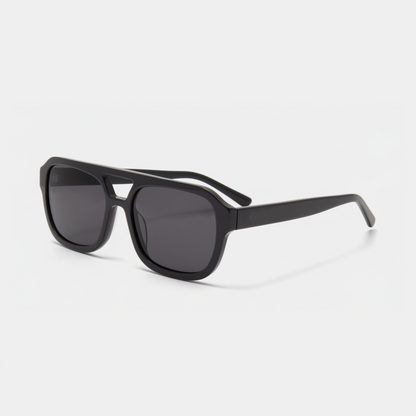 Riviera Sunglasses – Stylish Black Acetate Frame with UV Protection