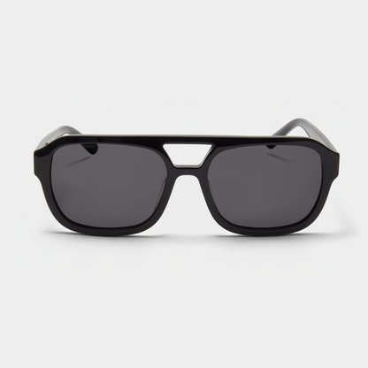 Riviera Sunglasses – Stylish Black Acetate Frame with UV Protection