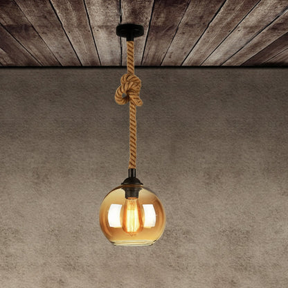 Rovian Retro Rope Glass Pendant Light – Modern Hanging Illumination for Stylish Spaces