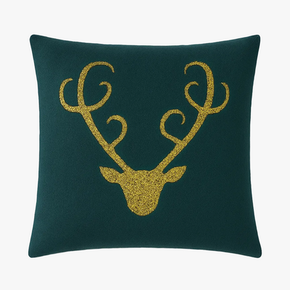 Sage Retro Geometric Cushion Cover – Elegant Light Gold Design for Stylish Spaces